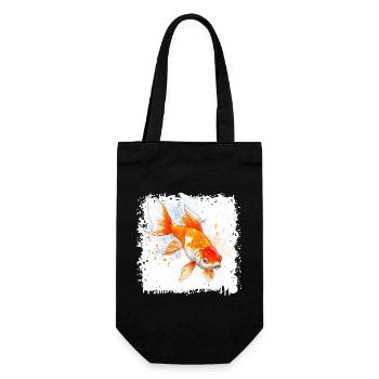 Koi Aquarelle Carpe - Sac à bouteille - noir - Devant