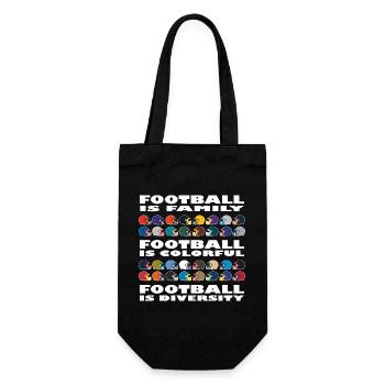 Football Diversity - Gift Bag for Bottles - black - Front