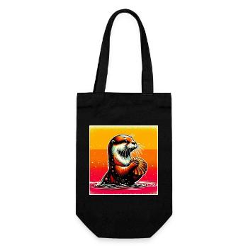loutre - Sac à bouteille - noir - Devant