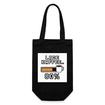 Lade Kaffee 80% - Geschenkbeutel für Flaschen - Schwarz - Vorne
