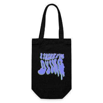 I think I'm dying - Gift Bag for Bottles - black - Front