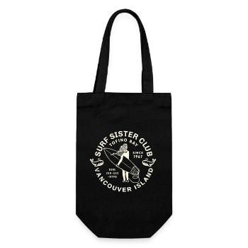 Surfer Club Vancouver Island - Gift Bag for Bottles - black - Front