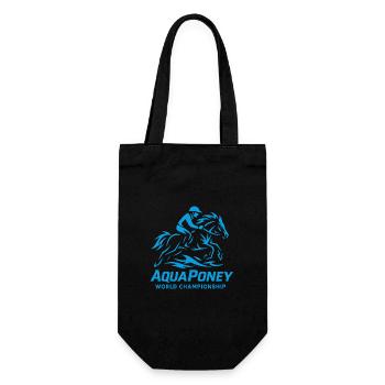 AquaPony Weltmeisterschaft - Geschenkbeutel für Flaschen - Schwarz - Vorne