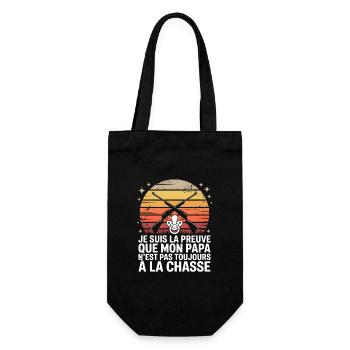 Proof Dad Hunt - Gift Bag for Bottles - black - Front