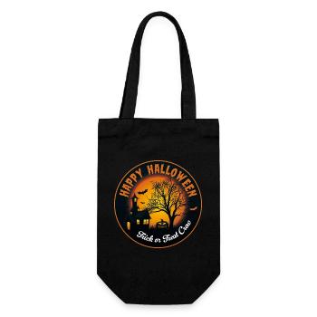 Happy Halloween - Trick or Treat Crew SPOOKY! - Geschenkbeutel für Flaschen - Schwarz - Vorne