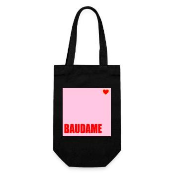CLIENT BAUDAME HAUSBAU HERZ - Gift Bag for Bottles - black - Front