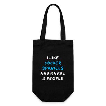 Cocker Spaniel - Sac à bouteille - noir - Devant
