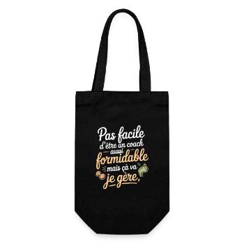 Coach formidable: je gère avec style - Sac à bouteille - noir - Devant