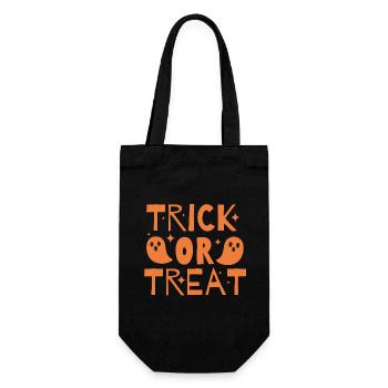 Halloween Trick or Treat Ghosts Haunting - Gift Bag for Bottles - black - Front