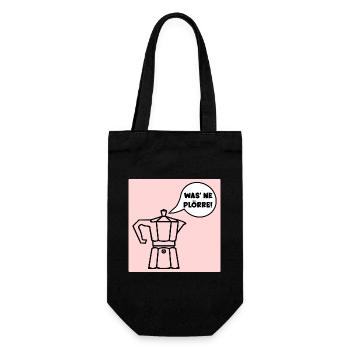 COFFEE SAYINGS FUNNY ESPRESSO - Gift Bag for Bottles - black - Front