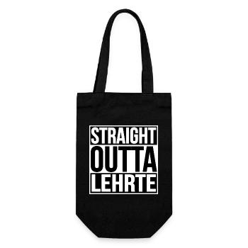 STRAIGHT OUTTA LEHRTE - Gift Bag for Bottles - black - Front