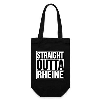 STRAIGHT OUTTA RHEINE - Geschenkbeutel für Flaschen - Schwarz - Vorne