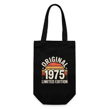Original 1975 Edition Retro Sunset - Gift Bag for Bottles - black - Front