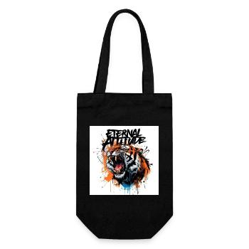 Eternal Tiger Pose - Gift Bag for Bottles - black - Front