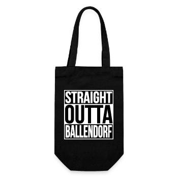 Straight Outta Ballendorf - Geschenkbeutel für Flaschen - Schwarz - Vorne