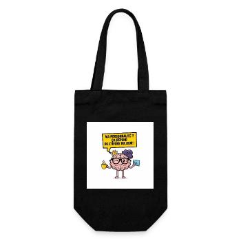 Personality according to the time of day - Gift Bag for Bottles - black - Front