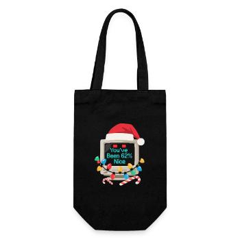 Computer Christmas AI Sarcastic Tech Gift - Gift Bag for Bottles - black - Front