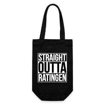 STRAIGHT OUTTA Ratingen - Gift Bag for Bottles - black - Front