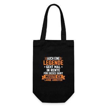 A Legend Retires Pensioners 2026 SayingA - Gift Bag for Bottles - black - Front