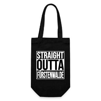 STRAIGHT OUTTA FÜRSTENWALDE - Geschenkbeutel für Flaschen - Schwarz - Vorne