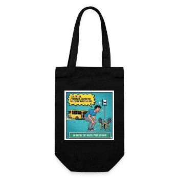 High bar for tomorrow - Gift Bag for Bottles - black - Front