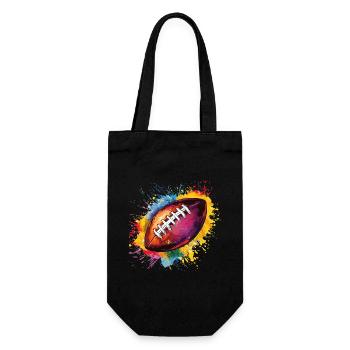 Football - Gift Bag for Bottles - black - Front