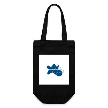 Gute Vibes Blau Logo - Gift Bag for Bottles - black - Front
