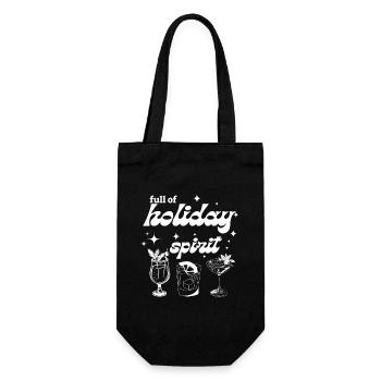 Voller Urlaubsstimmung - Geschenkbeutel für Flaschen - Schwarz - Vorne