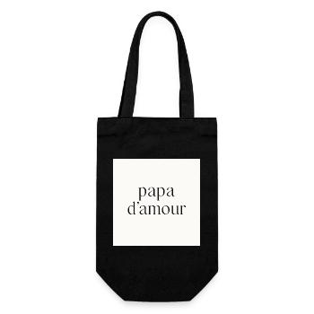 Daddy of love - Gift Bag for Bottles - black - Front