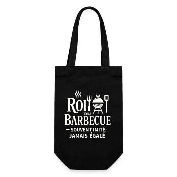 King of Barbecue Never Equaled - Gift Bag for Bottles - black - Front