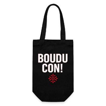 Boudu con ! - Sac à bouteille - noir - Devant