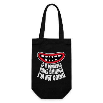 S’il s’agit d’un faux sourire, je ne vais pas le dire - Sac à bouteille - noir - Devant