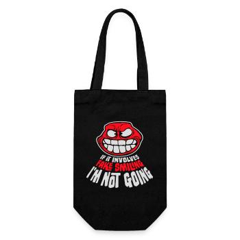 S’il s’agit d’un faux sourire, je ne vais pas le dire - Sac à bouteille - noir - Devant