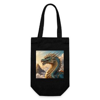 Fire Dragon - Gift Bag for Bottles - black - Front