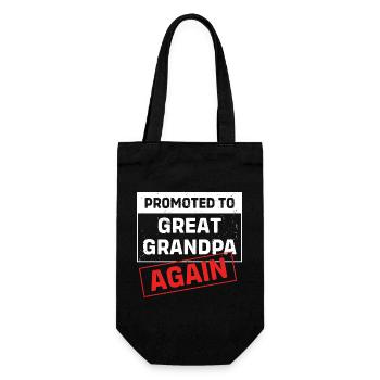Grandpa Grandpa Grandchild Grandpa - Gift Bag for Bottles - black - Front
