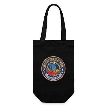 Professional Boatbuilder Benchy Patch - Gift Bag for Bottles - black - Front