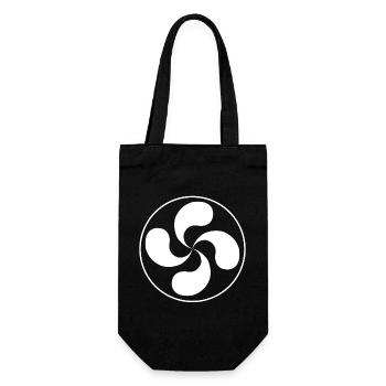 Lauburu - White - Gift Bag for Bottles - black - Front
