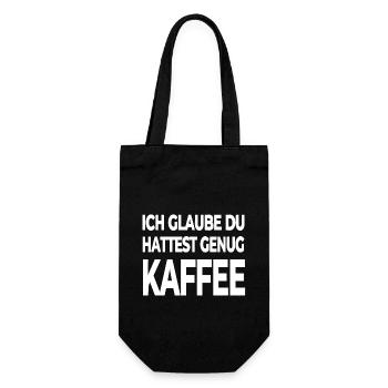 Kaffee - Geschenkbeutel für Flaschen - Schwarz - Vorne