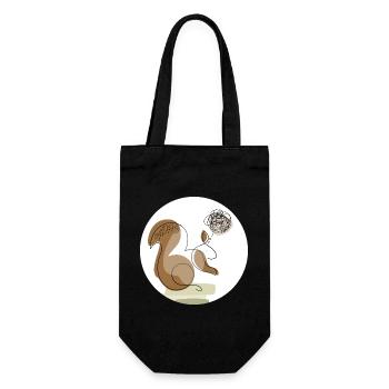 ADHD Neurodivergent - Gift Bag for Bottles - black - Front