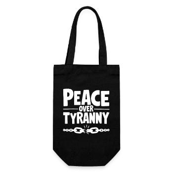 Peace Over Tyranny Chain Breaks - Gift Bag for Bottles - black - Front