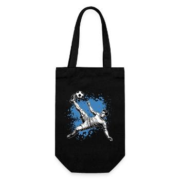 Soccer Shot Overhead Kick Goal Side Kick - Gift Bag for Bottles - black - Front
