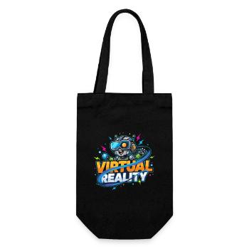 Virtual-Reality Gaming Technologie Kidstyle - Geschenkbeutel für Flaschen - Schwarz - Vorne