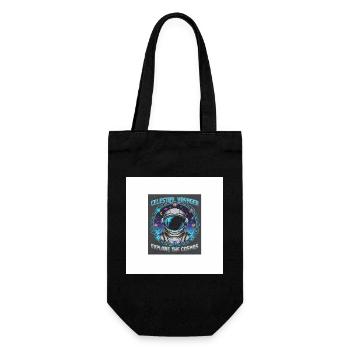 Celestial Voyager Explore Cosmos - Gift Bag for Bottles - black - Front