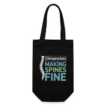Licensed Clinical Specialist Spinal Wellness Gear  - Gift Bag for Bottles - black - Front