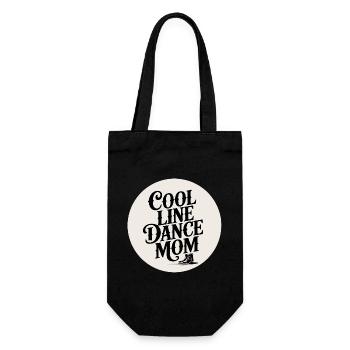 Line Dance Mom Vintage Typo Boot - Gift Bag for Bottles - black - Front