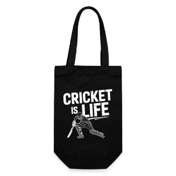 Drôle de cricket : Jeu de cricket vintage - Sac à bouteille - noir - Devant