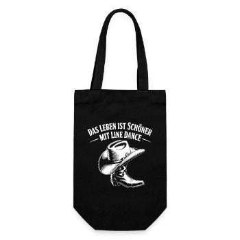 La vie est belle, danse en ligne, cowboy - Sac à bouteille - noir - Devant