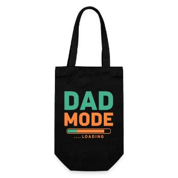Dad Mode Loading for Proud Fathers-to-be - Gift Bag for Bottles - black - Front