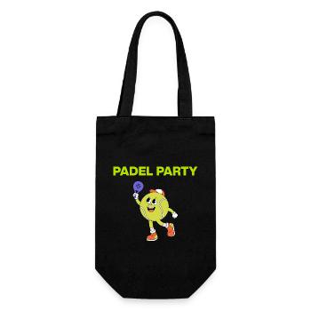 Padel party, ball dances! Smash it - Gift Bag for Bottles - black - Front