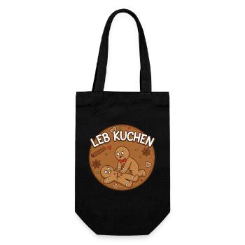 Gingerbread Love Rescue - Gift Bag for Bottles - black - Front
